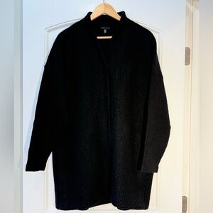 Eileen Fisher Black Shawl Collar Sweater Jacket